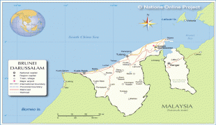 Kort (geografi)-Brunei-Brunei-map.jpg