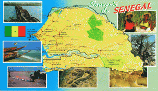 Kaart (cartografie)-Senegal-Senegal.jpg