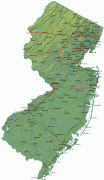 Kaart (kartograafia)-Jersey-new-jersey-map.jpg