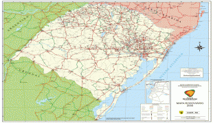 Bản đồ-Rio Grande do Sul-Rio_Grande_Sul_State_Roads_Highways_Map_Brazil_2.jpg