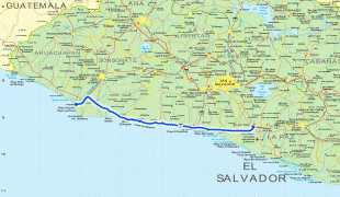 Hartă-El Salvador-el-salvador-map-pan-am-hwy.jpg