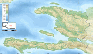 Kaart (kartograafia)-Haiti-Haiti_blank_map_with_topography.png