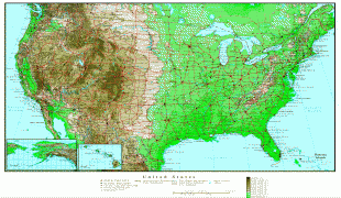 Карта (мапа)-Сједињене Америчке Државе-USA-elevation-map-088.jpg