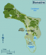 Kaart (cartografie)-Caribisch Nederland-Bonaire_travel_map.png