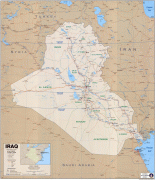 Kaart (kartograafia)-Mesopotaamia-iraq-map-detailed.jpg