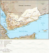 Карта (мапа)-Јемен-Yemen_map.jpg