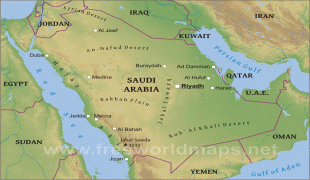 Bản đồ-Ả-rập Xê-út-saudiarabia-map-physical.jpg