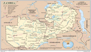 Kaart (kartograafia)-Sambia-administrative_map_of_zambia.jpg