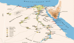 Bản đồ-Cộng hòa Ả Rập Thống nhất-egypte_carte_pyramide_temple_plage_oasis.jpg