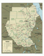 Kaart (cartografie)-Soedan-sudan_pol00.jpg