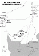 Kaart (kartograafia)-Belmopan-Belmopan-and-Hummingbird-highway-Map.jpg
