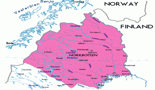 Karta - Norrbotten - MAP[N]ALL.COM