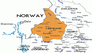 Karta - Värmland (Värmlands Län) - MAP[N]ALL.COM