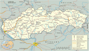 Карта (мапа)-Словачка-map-slovakia.jpg