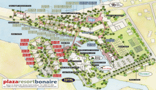 Bản đồ-Caribe thuộc Hà Lan-map-PlazaResort-Bonaire.jpg