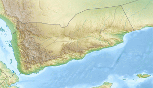 Karte (Kartografie)-Jemen-Yemen_relief_location_map.jpg