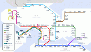 Kaart (kartograafia)-Hongkong-HongKong-Subway-Map.jpg