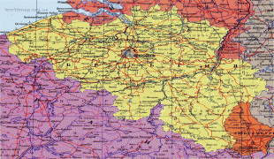 Kaart (kartograafia)-Belgia-map_of_Belgium_rus.jpg