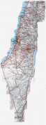Карта (мапа)-Израел-Israel-Road-Map.jpg
