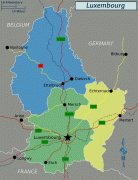 Карта (мапа)-Луксембург-political_map_of_luxembourg.jpg