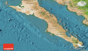 Carte géographique-Basse-Californie du Sud-satellite-map-of-baja-california-sur.jpg