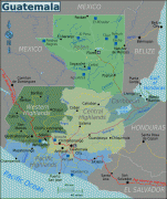 Kort (geografi)-Guatemala-Guatemala_Regions_map.png