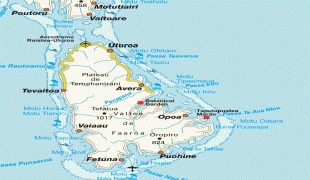 Karte (Kartografie)-Französisch-Polynesien-Stadtplan-Raiatea-7891.jpg