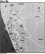 Karte (Kartografie)-Libreville-librevil.jpg