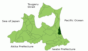 Zemljovid-Aomori, prefektura-Misawa_in_Aomori_Prefecture.png