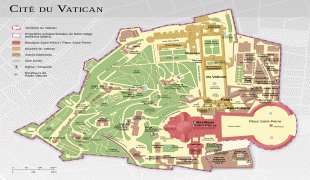 Karte (Kartografie)-Vatikanstadt-Vatican_City_map_FR.png