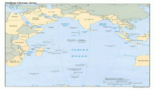 Karta - Brittiska territoriet i Indiska oceanen (British Indian Ocean