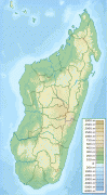 Kaart (cartografie)-Luchthaven Ivato-2000px-Madagascar_physical_map.svg.png