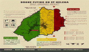 Karte (Kartografie)-Flughafen St. Helena-airportdronezonesmap.gif