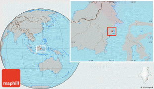Bản đồ-Sân bay quốc tế APT Pranoto-gray-location-map-of-kodya-samarinda.jpg
