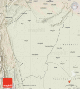 Karte (Kartografie)-Dera Ismail Khan Airport-shaded-relief-map-of-dera-ismail-khan.jpg