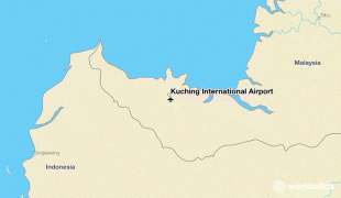 Karte (Kartografie)-Flughafen Kuching-kch-kuching-international-airport.jpg