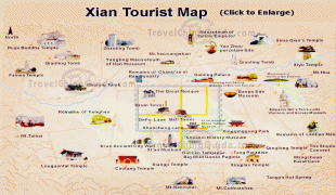 Bản đồ-Sân bay quốc tế Hàm Dương Tây An-xian-tourist.jpg