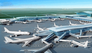 Bản đồ-Sân bay quốc tế Hàm Dương Tây An-xian-airport.jpg