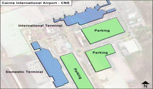 Carte géographique-Aéroport international de Cairns-Cairns-CNS-Terminal-map.jpg