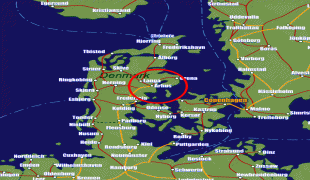 Karte (Kartografie)-Flughafen Aarhus-denmark_rail_showing_aarhus.gif
