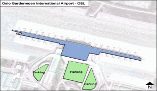 Kort (geografi)-Oslo Lufthavn, Gardermoen-Oslo-Gardermoen-OSL-Terminal-map.jpg