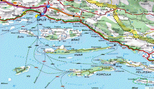 Bản đồ-Sân bay Split-ferrysplithvar.jpg