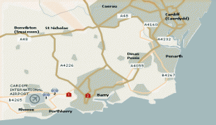 Bản đồ-Sân bay Cardiff-cardiff_map.png