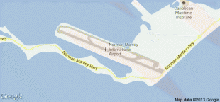 Bản đồ-Sân bay quốc tế Norman Manley-KIN.png
