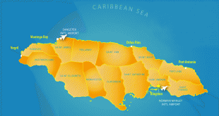 Bản đồ-Sân bay quốc tế Norman Manley-jamaicaMap.png