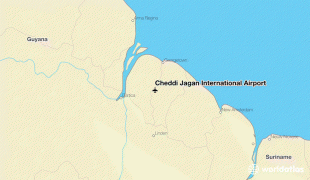 Bản đồ-Sân bay quốc tế Norman Manley-geo-cheddi-jagan-international-airport.jpg