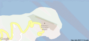 Zemljevid-Juancho E. Yrausquin Airport-SAB.png