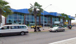 Bản đồ-Sân bay quốc tế Queen Beatrix-AUA_Arrivals_building.JPG