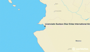 Carte géographique-Aéroport de Puerto Vallarta-pvr-licenciado-gustavo-diaz-ordaz-international-airport.jpg