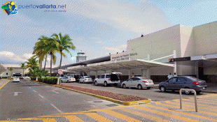 Bản đồ-Sân bay quốc tế Licenciado Gustavo Díaz Ordaz-puerto-vallarta-airport-entrance-2018.jpg